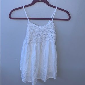 White crochet top
